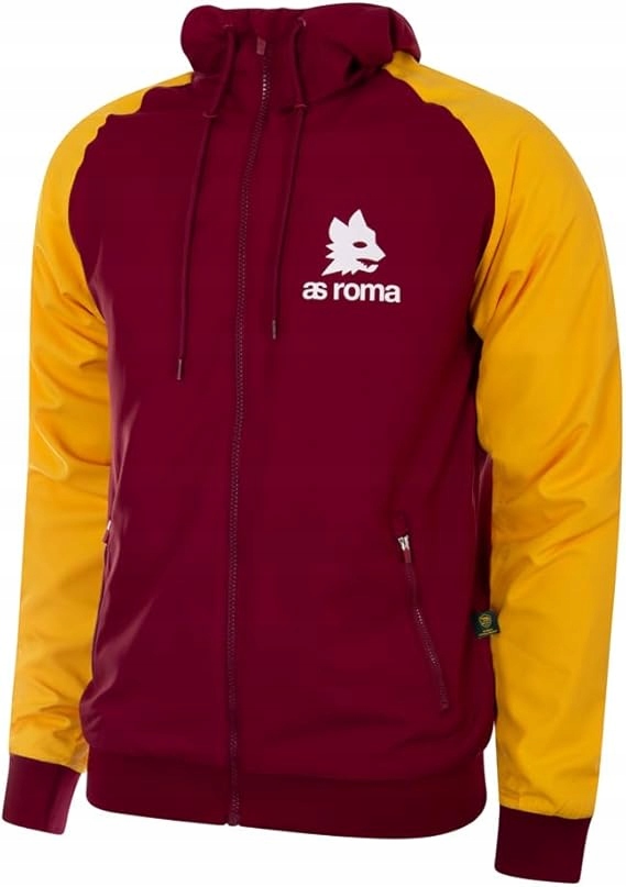 Kurtka z kapturem As Roma 1987/89 Retro L