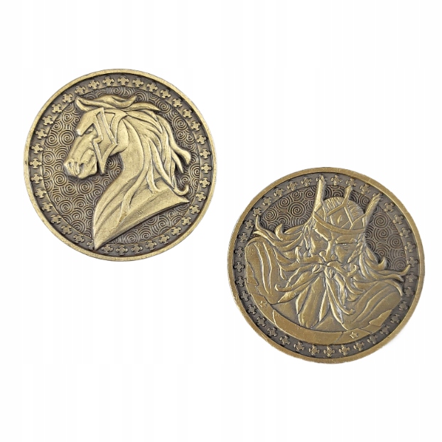 WŁADCY ZŁOTA METALOWA MONETA 1 SZT LARP RPG