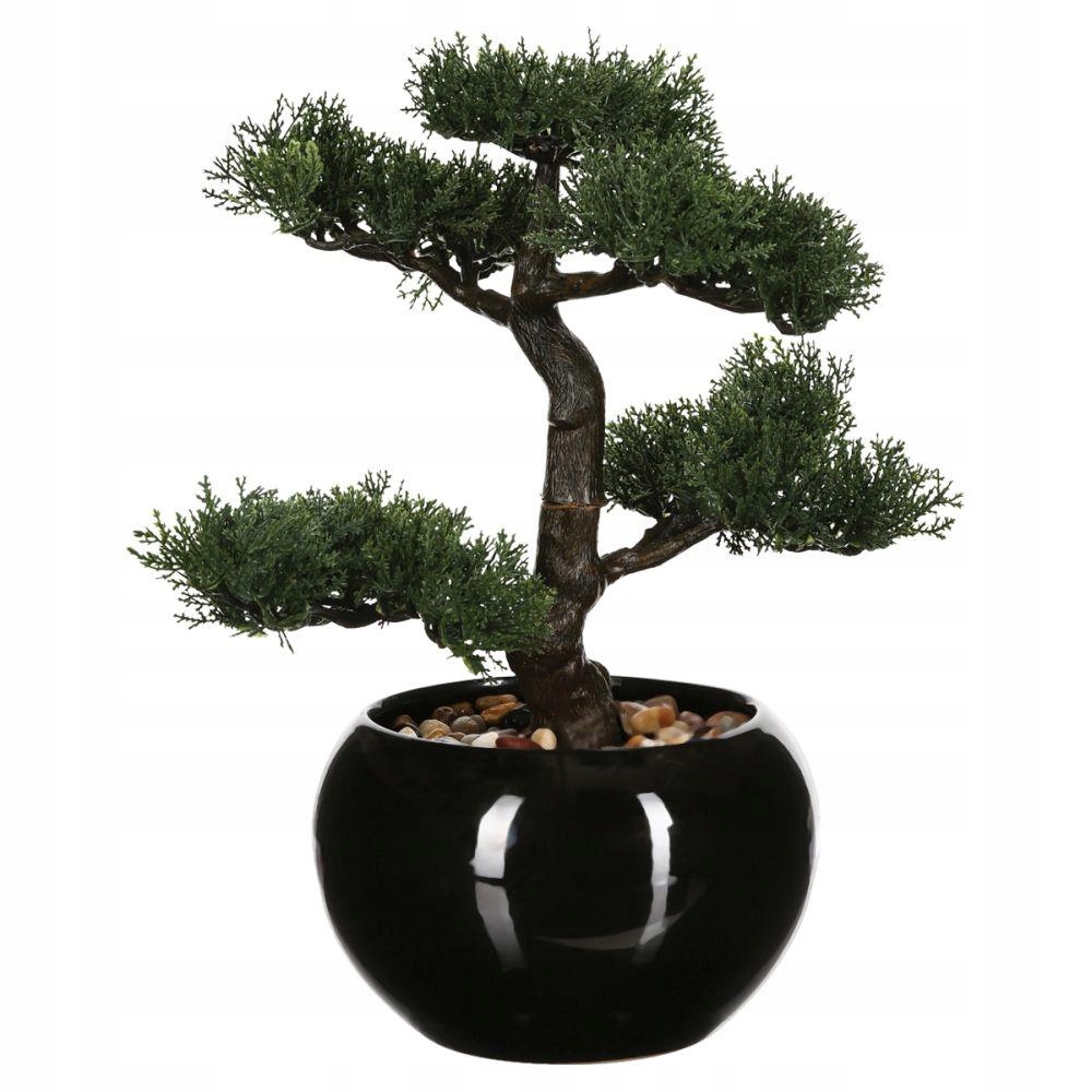 

Sztuczne drzewko bonsai w czarnej doniczce 36 cm