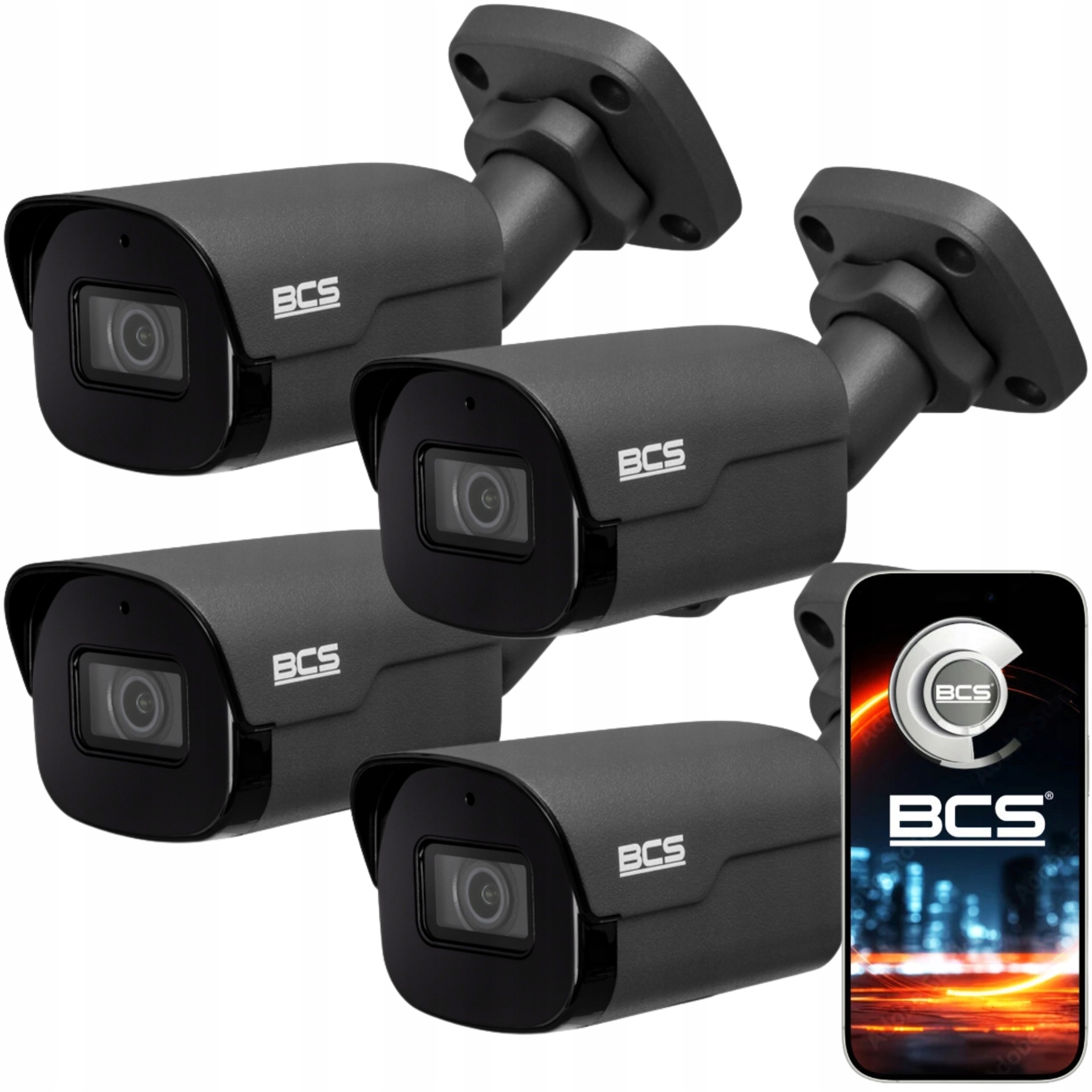 Kamera 4X BCS-P-TIP25FSR4-Ai2-G Ip 5MPX Wdr 120dB IP67 IR40M Dori Ai Bcs