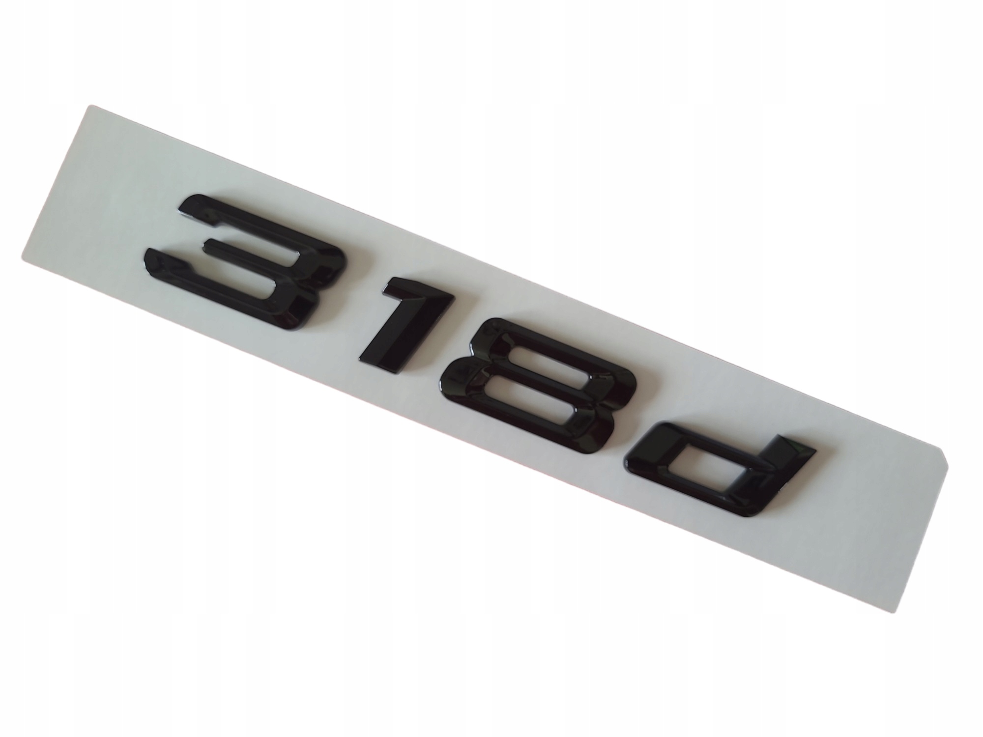 Emblemat 318d do Bmw Black Glossy