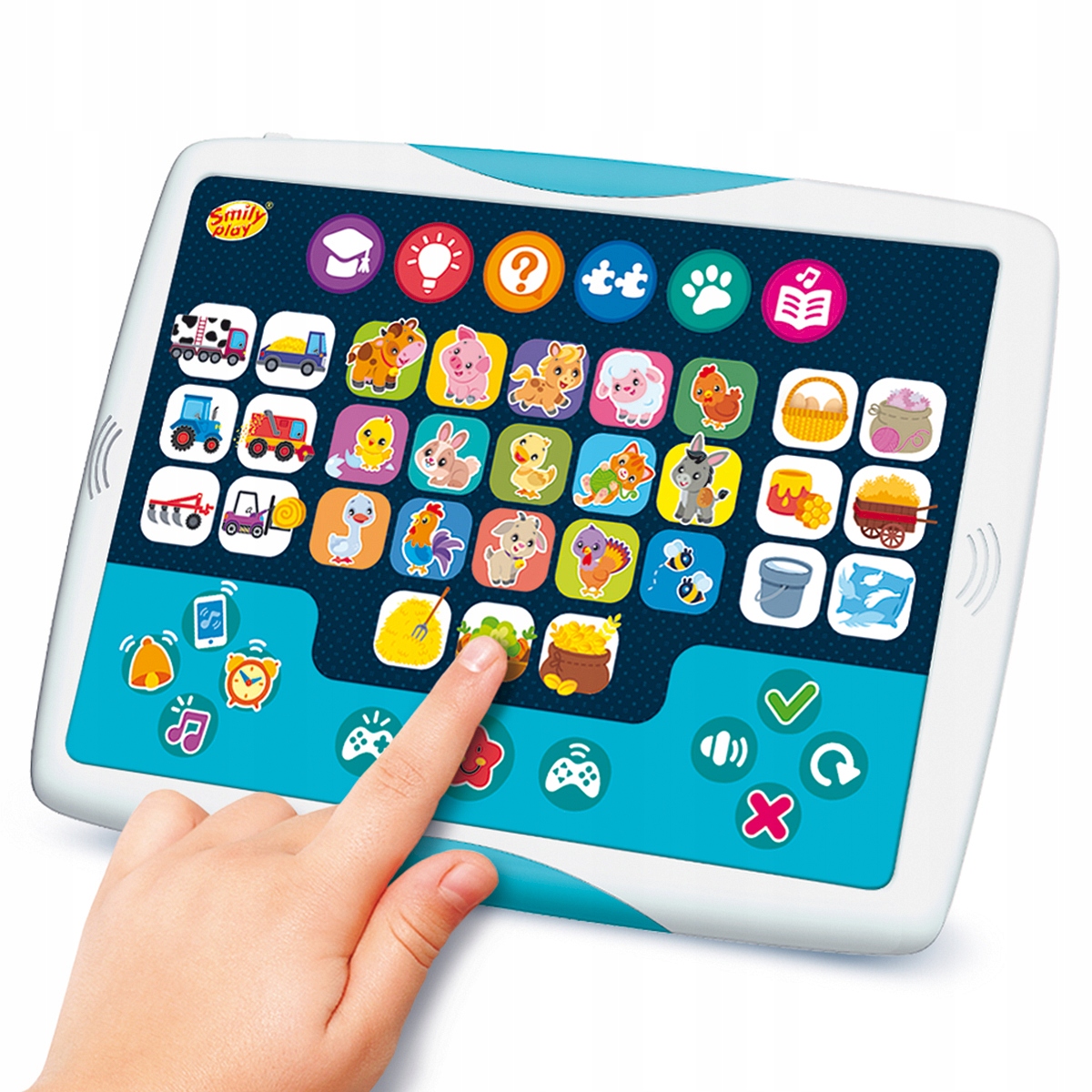 SMILY PLAY EDUKACYJNY SMART TABLET Zdobywam wiedzę o zwierzętach Marka Smily Play