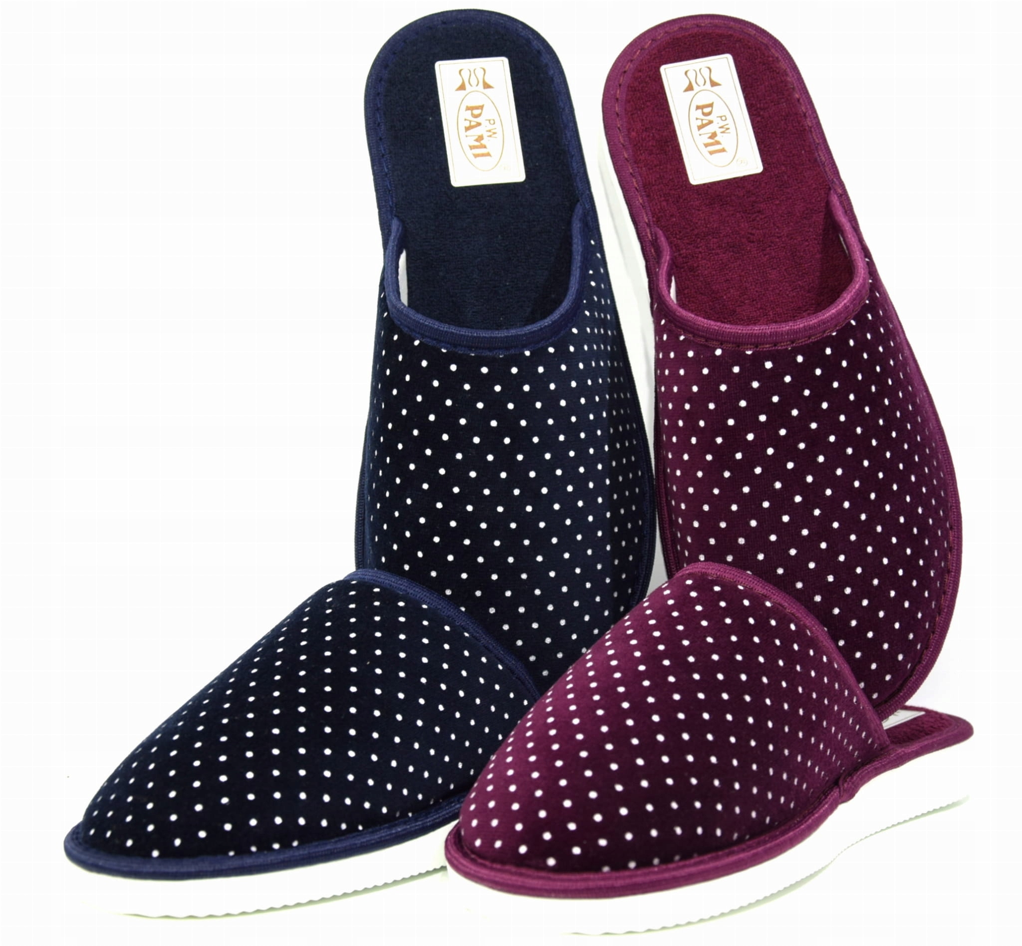 KAPCIE DOMOWE PAMI DAMSKIE BORDOWE MIĘKKIE 089 R36 Rozmiar 36