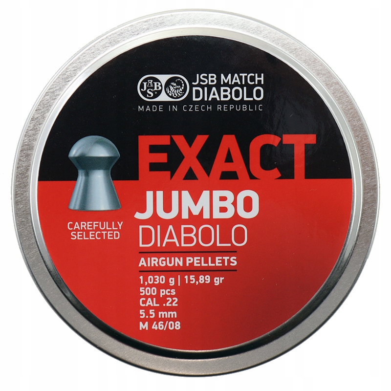 Śrut Jsb Exact Jumbo kal. 5.51 op. 500 sztuk