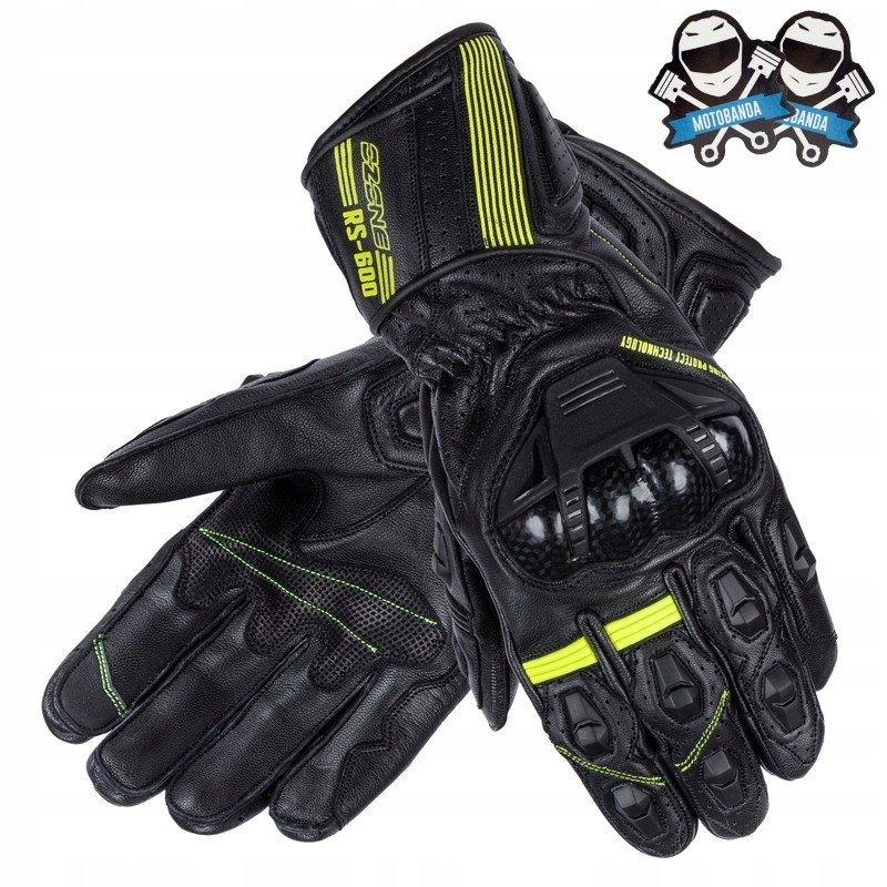 

Rękawice Ozone RS600 Black/flo Yellow