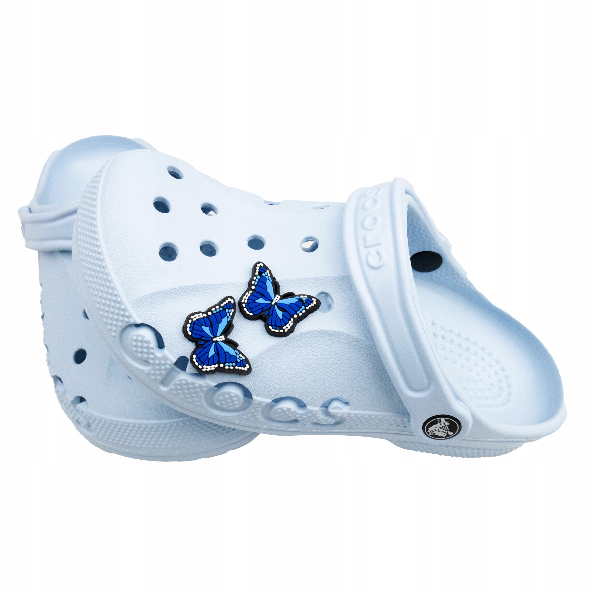 

Zestaw 2 szt Przypinki do Crocs Motylki niebieskie