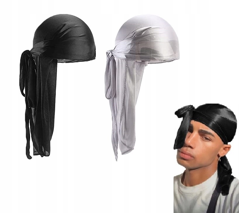 ZESTAW 2X CHUSTA NA GŁOWE BANDANA DURAG HIPHOP 13341999982 Allegro.pl