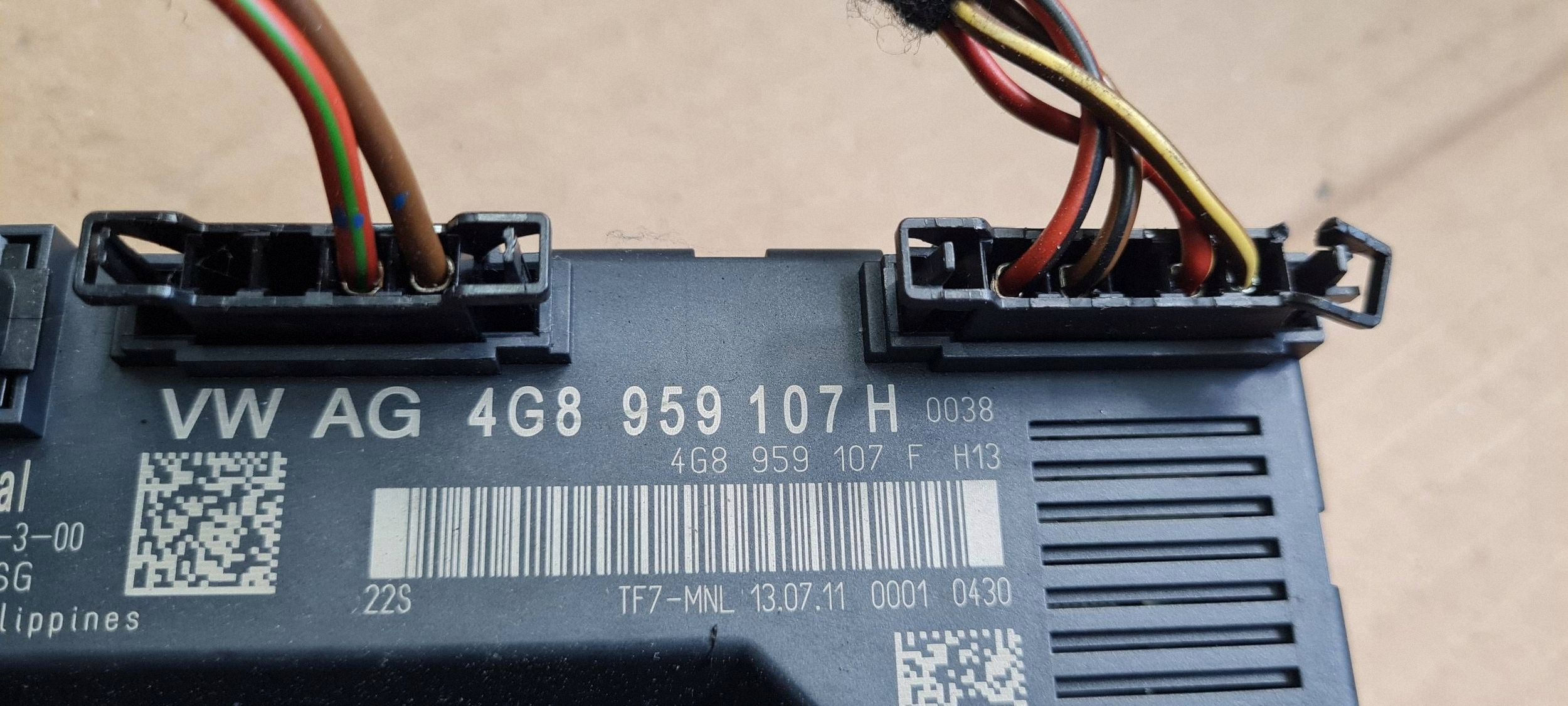 A7 4G S7 module control unit bonnet electrical rear part 4G8959107H