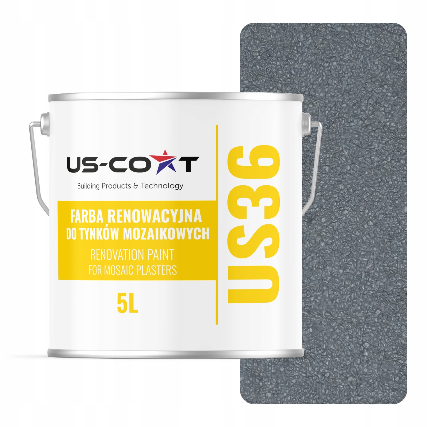 Barva na mozaikovou omítku Renovační 5L Obnova Veverka Šedá RAL7000