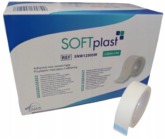 

Przylepiec włókninowy SOFTplast 1,25cmx5m 24szt