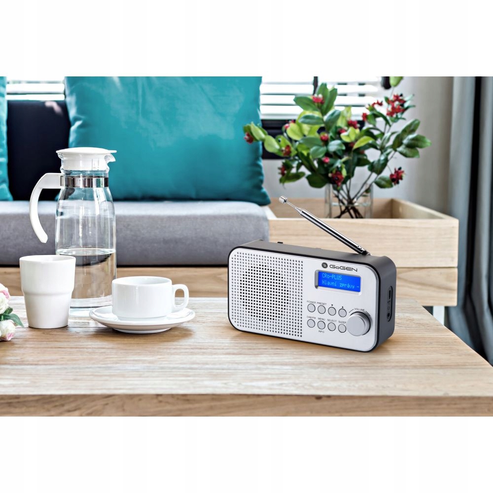 RADIO KUCHENNE CYFROWE LCD DAB+ FM DREWNO GOGEN Model GOGEN 300