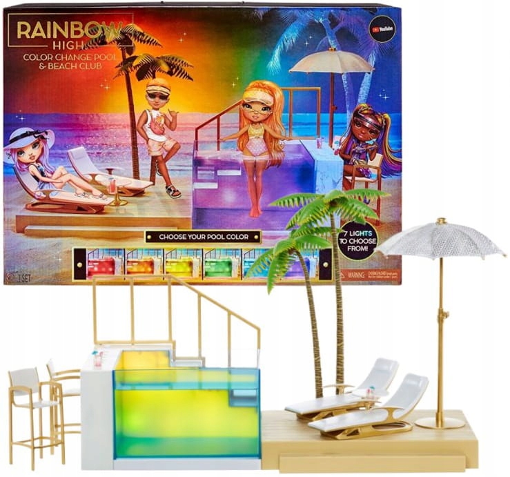 Rainbow High - Coffret de Jeux et Accessoires - Beach Club et