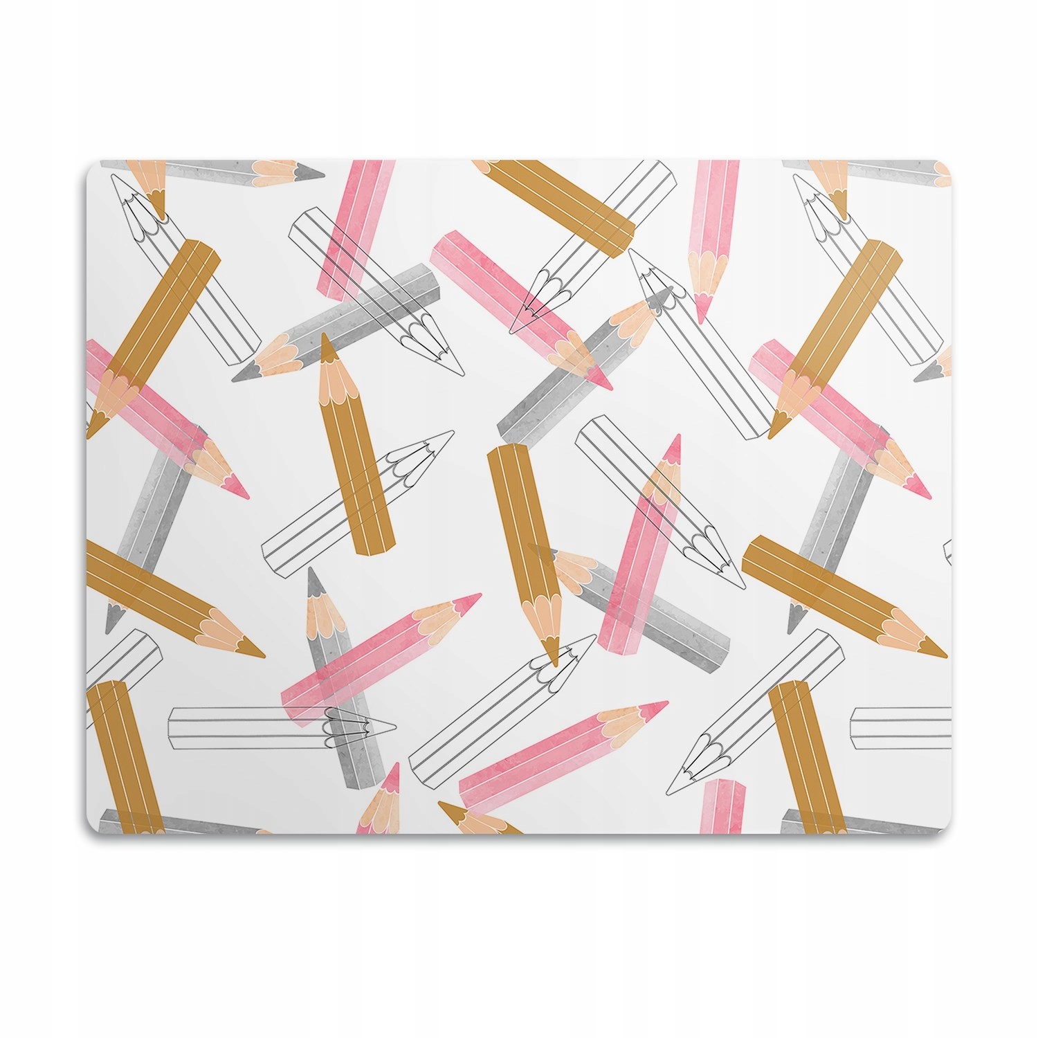 Levně Ochranná podložka pod misku pro psa kočku Pastelky 90x60