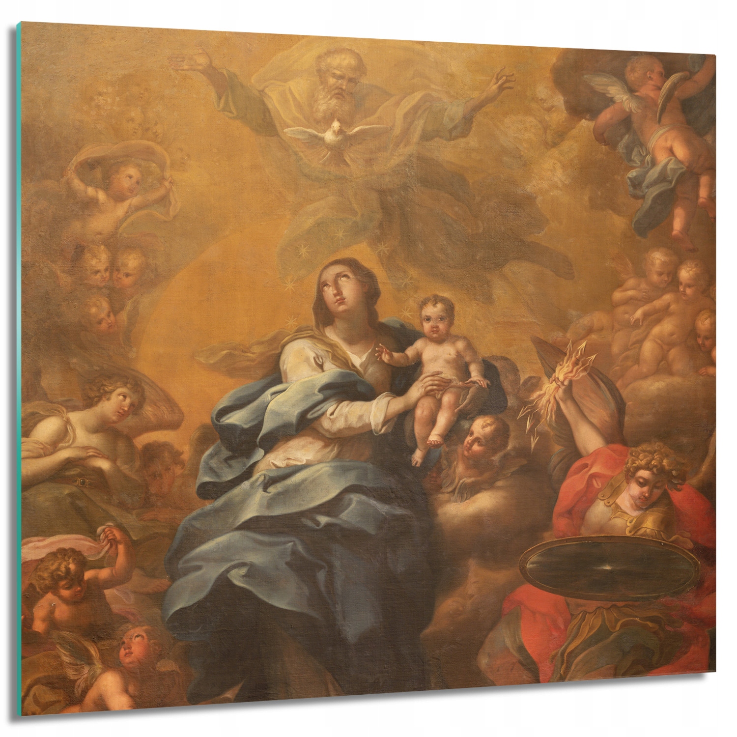 

Foto na szkle nowoczesne Dzieciątko Madonna 60x60