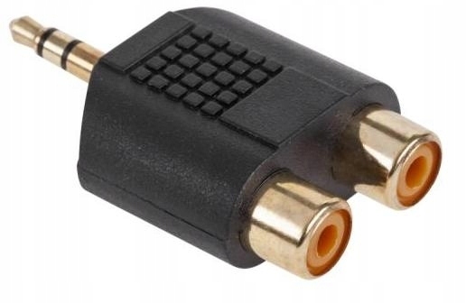 

Przejście wtyk 3,5mm stereo / gniazdo 2xRCA