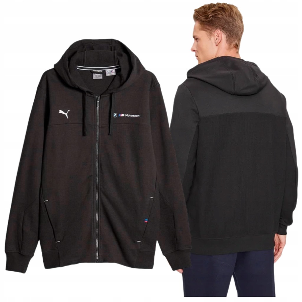Pánská Mikina Na Zip S Kapucí Sportovní Puma Bmw Velikost S