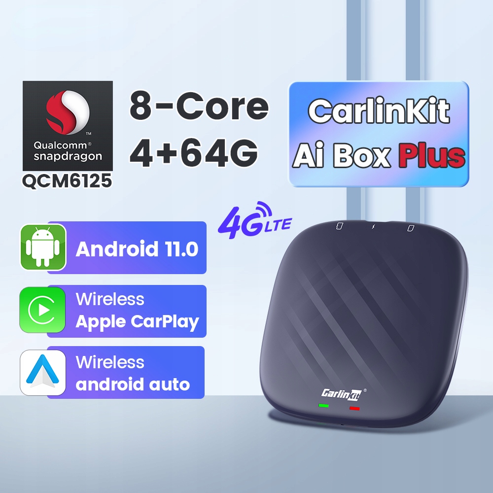 Bezprzewodowy CarPlay Android 11 Ai Box Plus Auto za 1407,60 zł z shenzhen  - Allegro.pl - (12740394203)