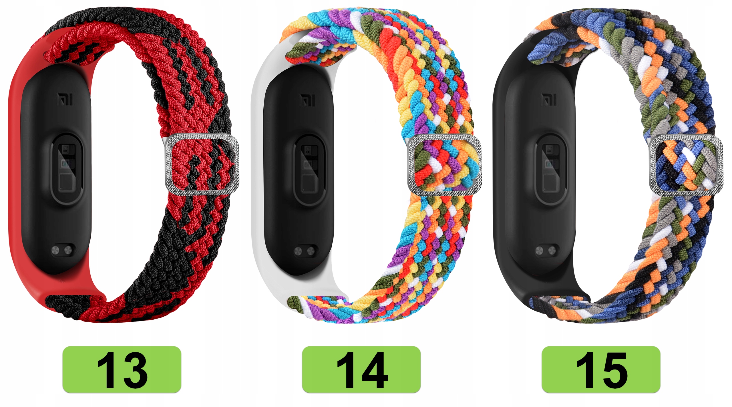 PASEK OPASKA BRANSOLETA do XIAOMI MI BAND 3/4/5/6/7 21 KOLORÓW Kolor fioletowy