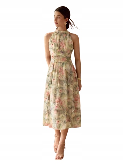 Šaty midi šaty Shein s květinovým potiskem, velikost L 1HA