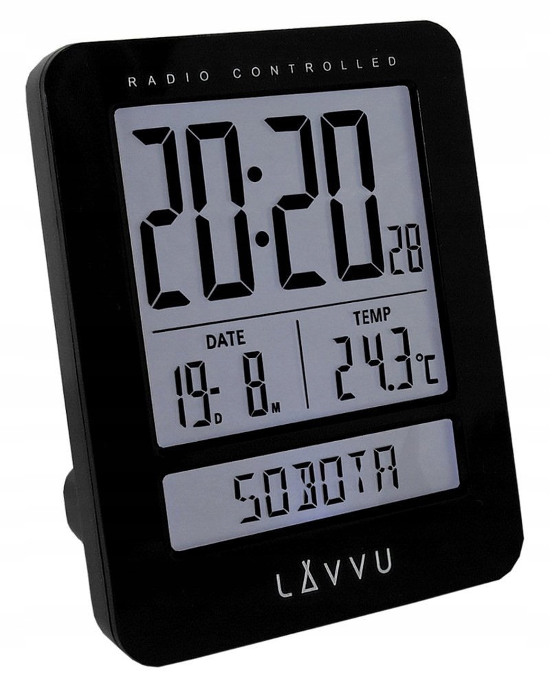 

Budzik Lavvu LAR0021 Termp DCF77 Dni Tygodnia Pl