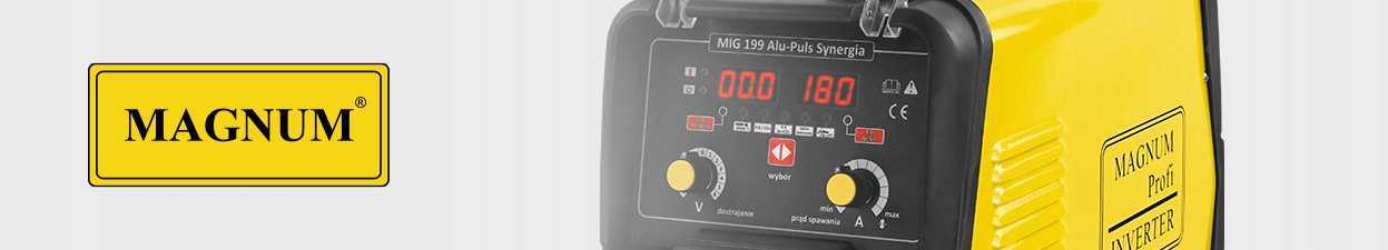 Spawarka 3w1 MIG MAG MMA TIG Magnum 180A Puls Alu Moc pobierana 8.2 kVA