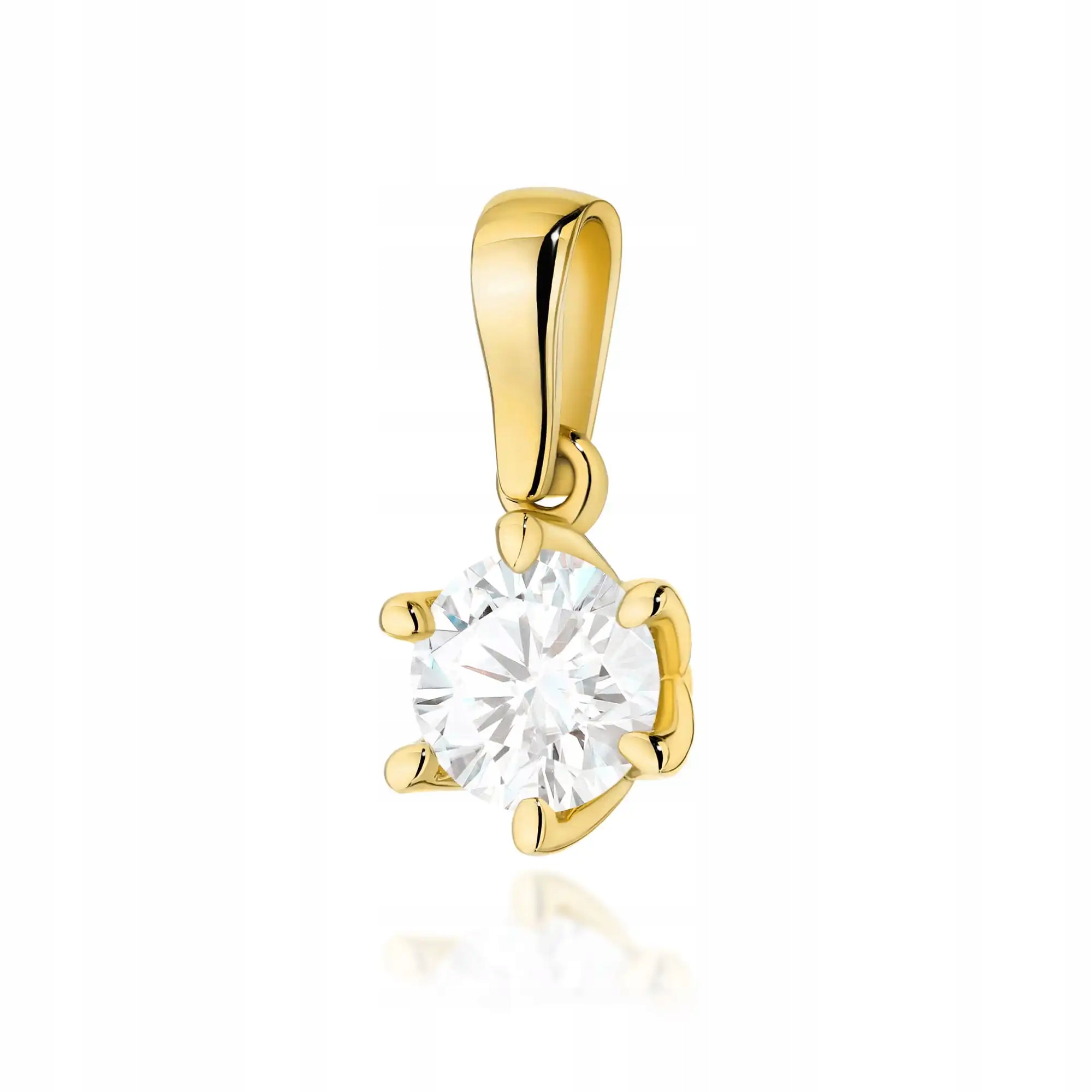 Zlatý přívěsek 585 laboratorní diamant elegantní design značková módní