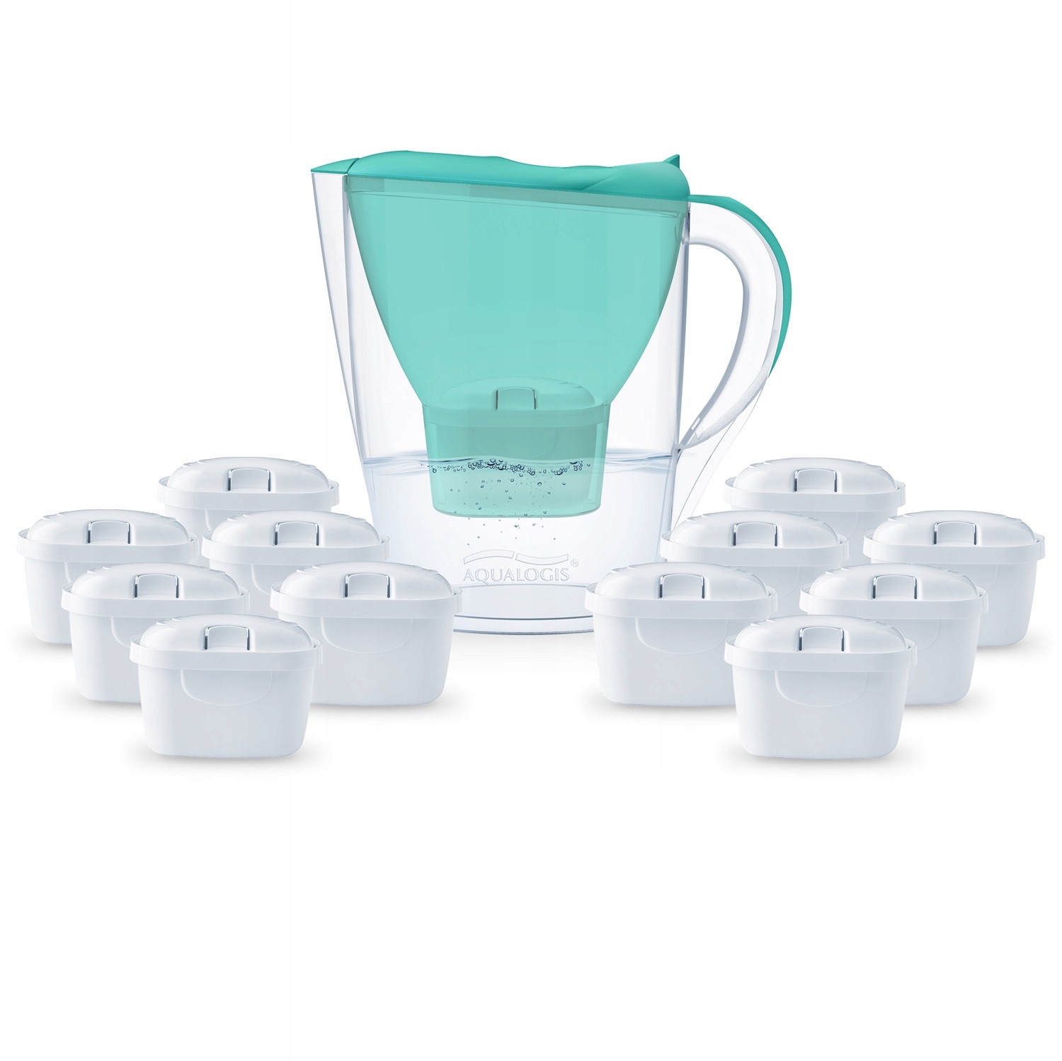 Filtrační konvice Aqualogis Harmony 2.6L Zelená 12 náplní Pure+