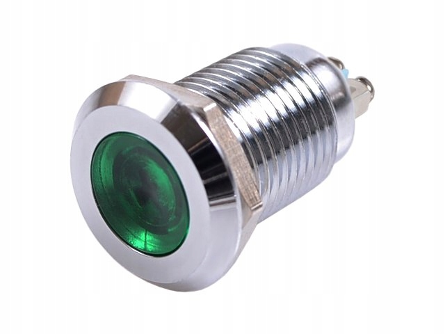

Dioda Kontrolka Led 16mm 12V metal Zielona