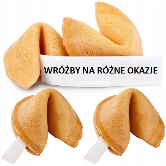 

Chińskie Ciasteczka Szczęścia z Wróżbą 50 Sztuk