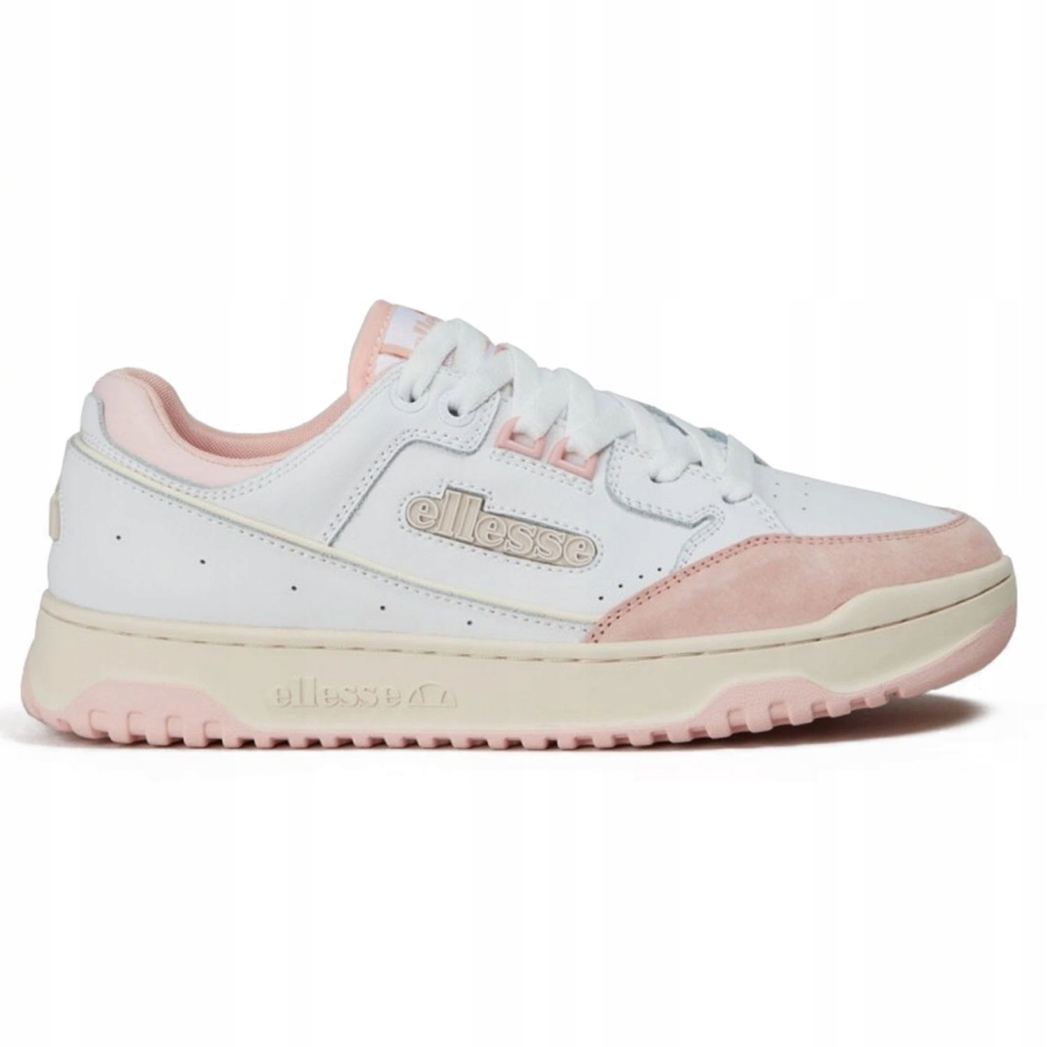 Boty Ellesse LS987 dámské kožené sportovní tenisky, bílé, velikost vel.