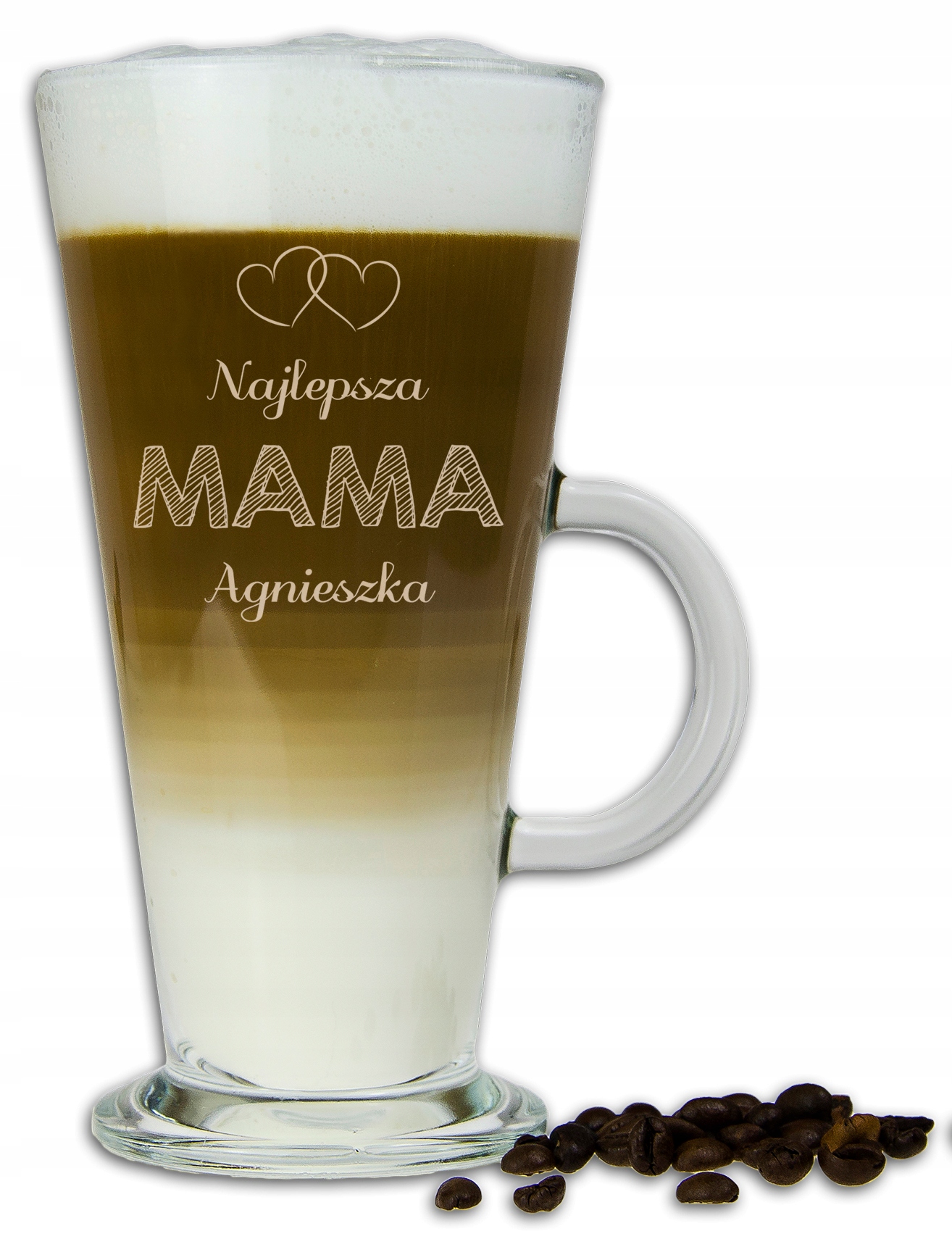 

Szklanka Latte Na Dzień Matki Grawer Z Imieniem
