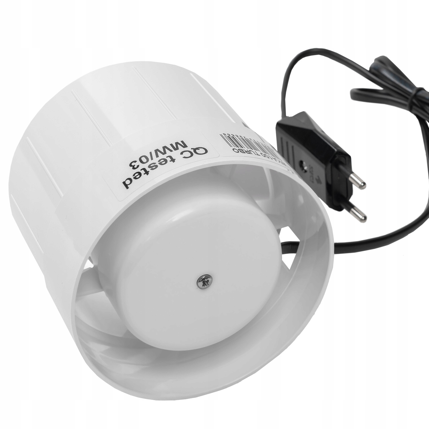 Wentylator osuszacz do wędzarni Borniak -Turbo 13W Fi100 z kablem i wtyczką