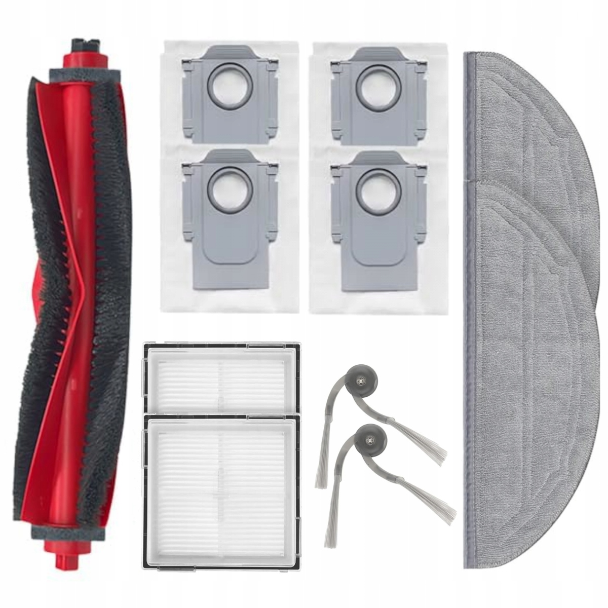 Zestaw szczotki filtry worki mopy do Roborock Q10 S5/Q10V/Q10 Vf