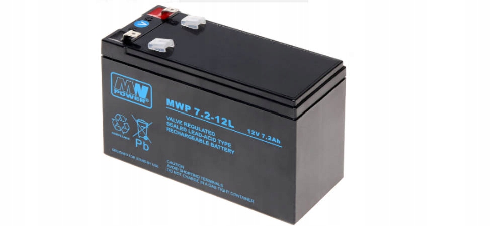 akumulator Mwp 7.2-12L (Long Life, 12V-7,2Ah, faston 250)