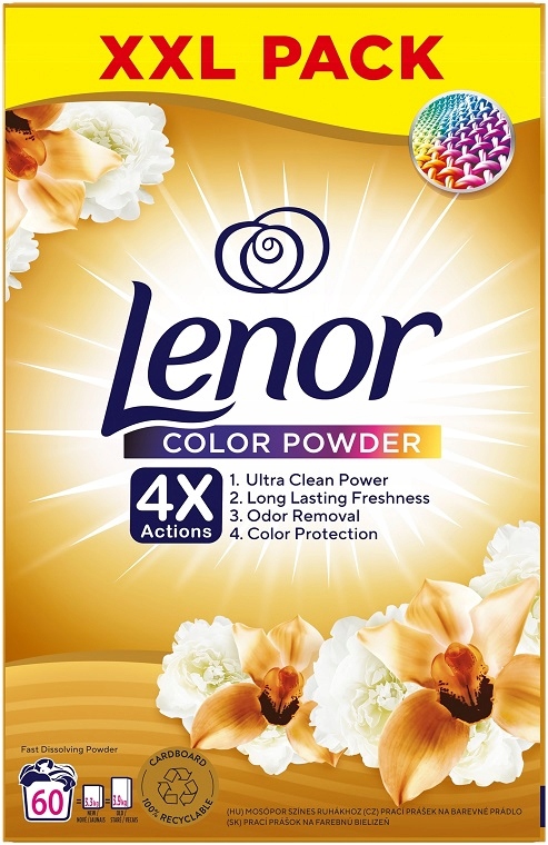 Фото - Пральний порошок Lenor Proszek do prania kolorów  Gold Orchid 3,3 kg 60 prań 