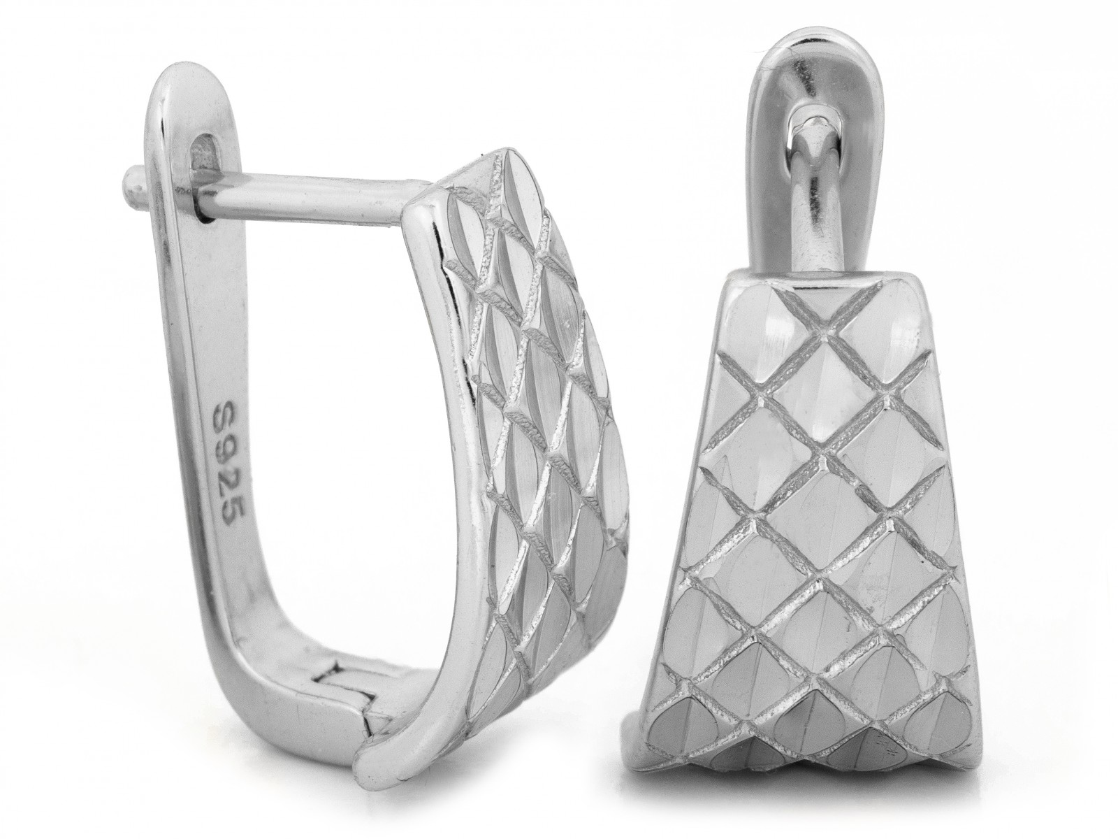 Dámské stříbrné náušnice 925 anglické lesklé 4,04g módní dárek