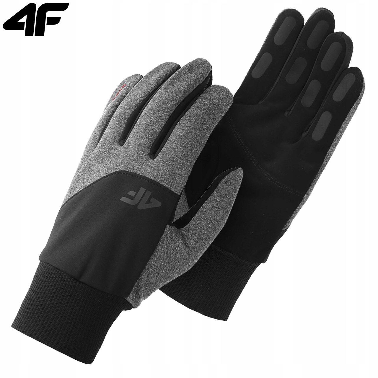 RĘKAWICZKI MĘSKIE DAMSKIE ZIMOWE DOTYKOWE DO SMARTFONU 4F SOFTSHELL M Marka 4F