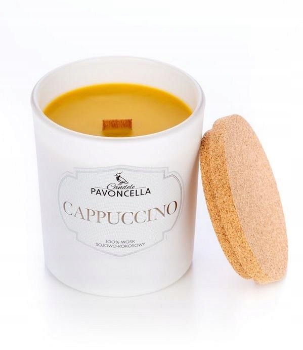Dekorativní domácí voňavá svíčka Přírodní sójová svíčka Cappuccino Bílá