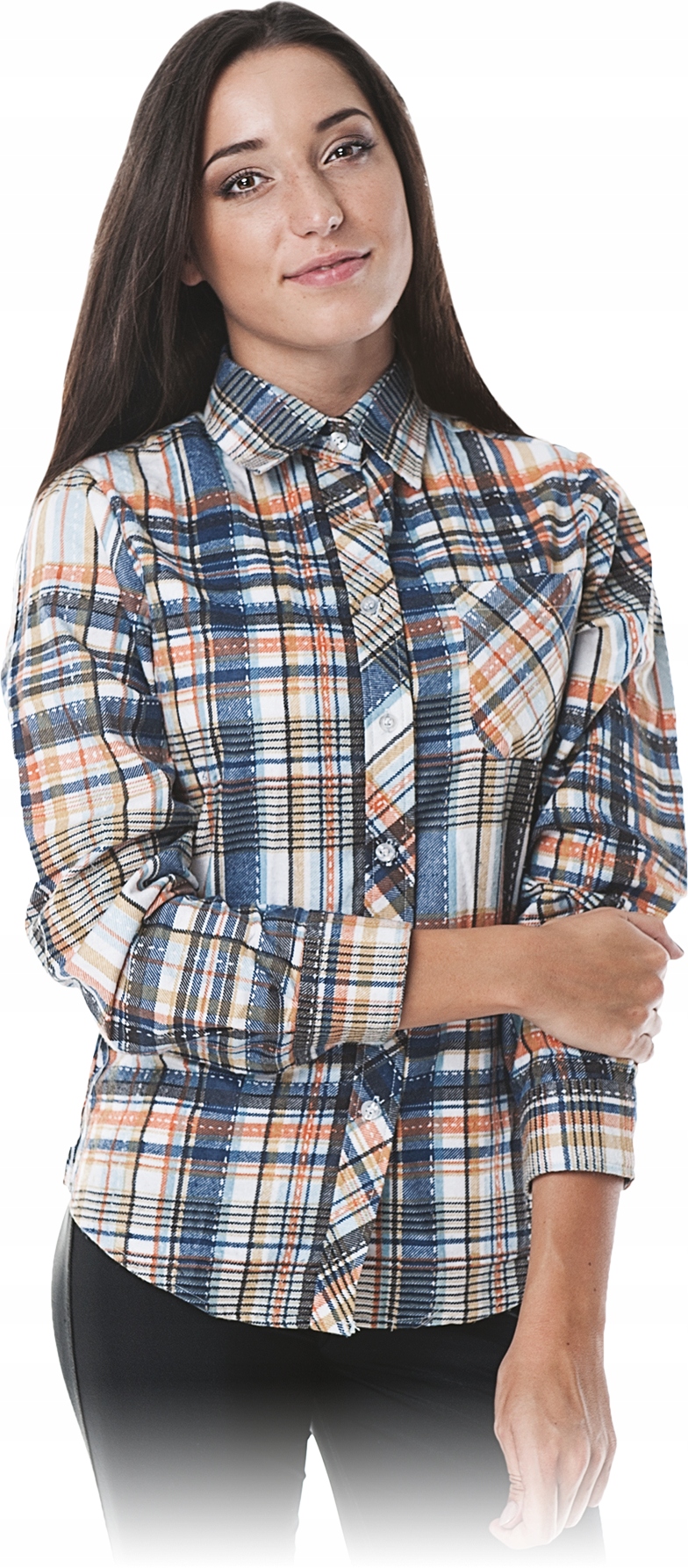 KOSZULA flanelowa DAMSKA w krate 100% BAWELNA KFL r. 2XL