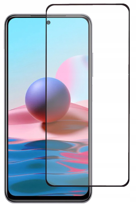 

Szkło 9H Cały Ekran Czarne Xiaomi Redmi Note 10