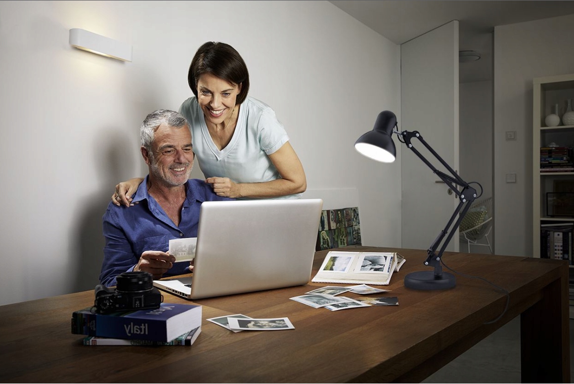 LAMPKA BIURKOWA KREŚLARSKA LED SZKOLNA Z UCHWYTEM Moc 60 W