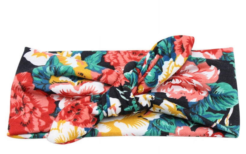 Opaska gotowa dla dziecka 36-52cm KWIATY