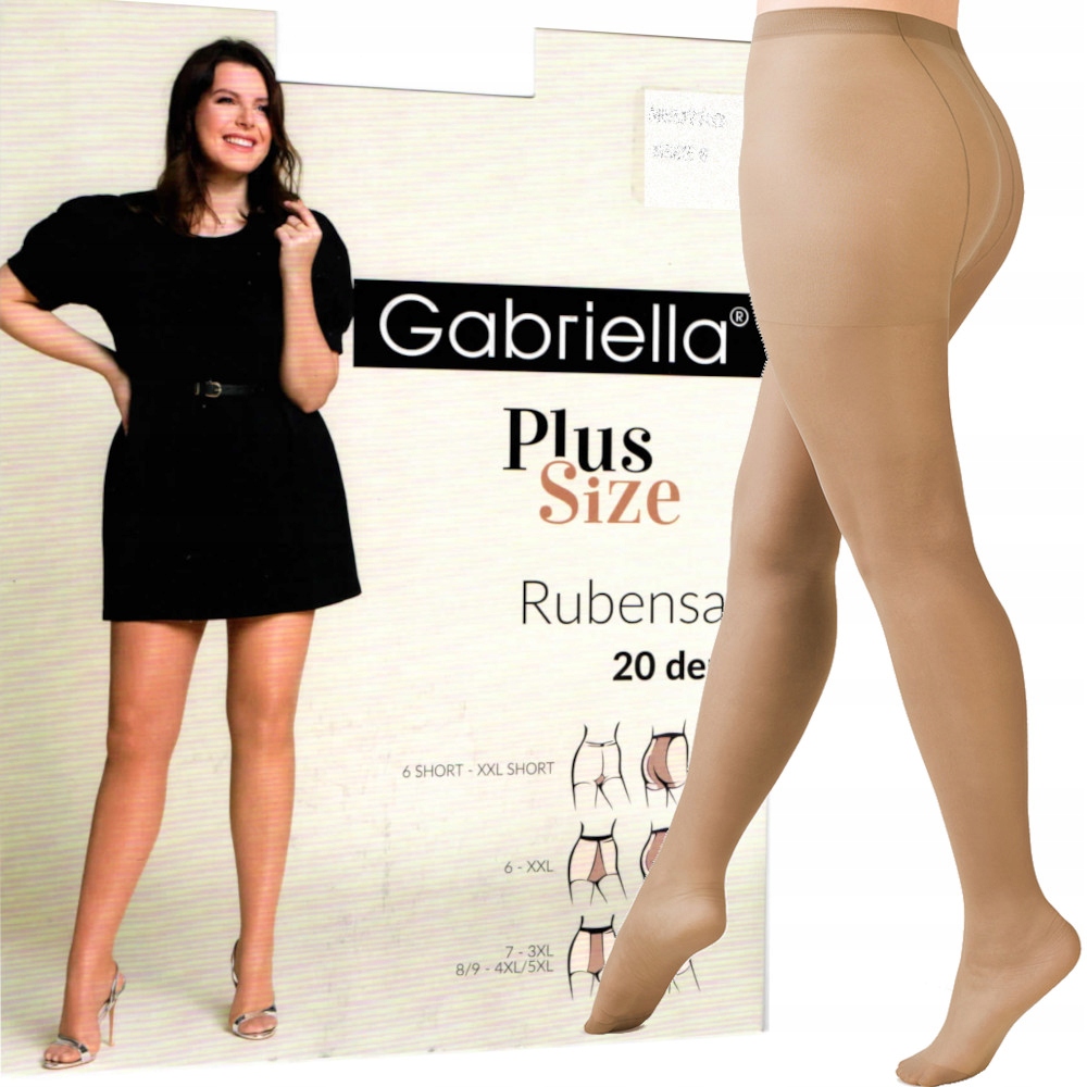 

Gabriella Rajstopy Plus Size Rubensa r. 7 neutro