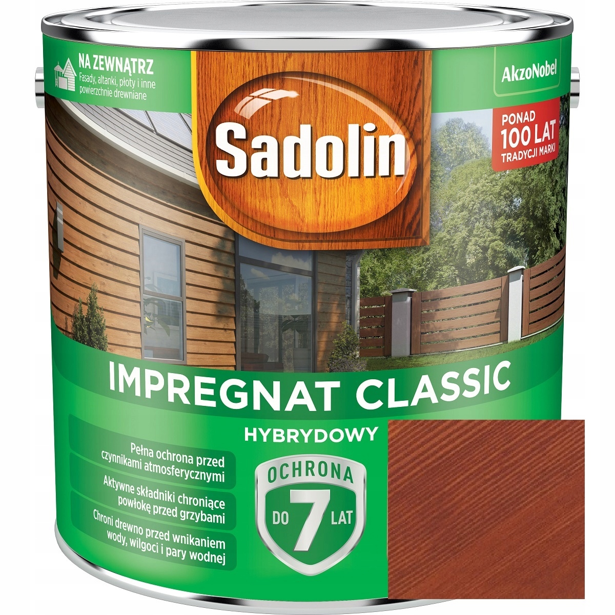 Sadolin Classic Hybrydowy Impregnat Do Drewna Mahoń 9L