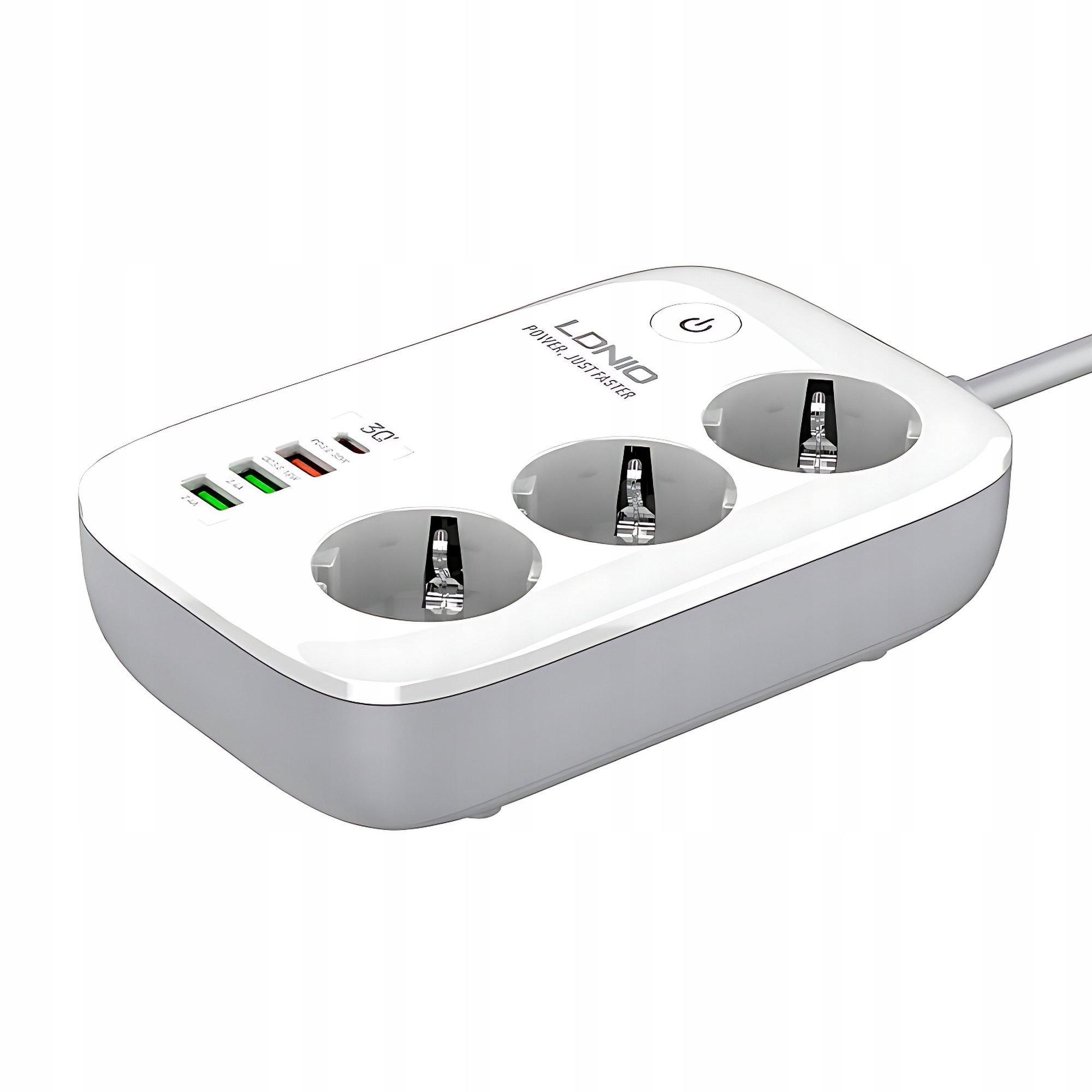 

Listwa zasilająca z ładowarką Usb modułem WiFi 2m