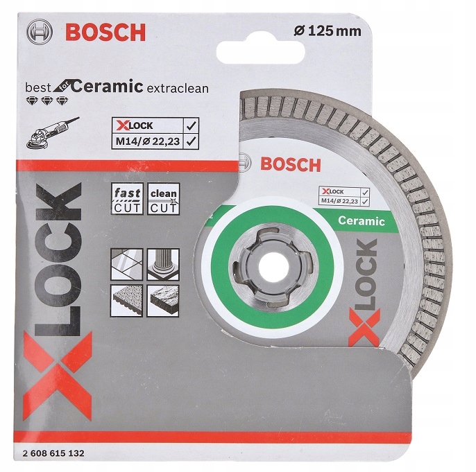 TARCZA DIAMENTOWA CERAMIC EXTRACLEAN TURBO 125*1.4 X-LOCK Marka Bosch