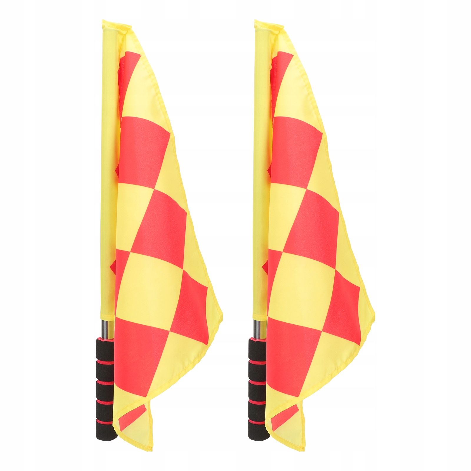 Karty sędziowskie z flagami wyścigowymi