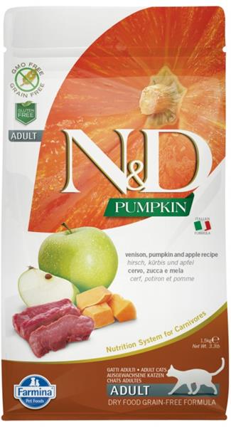 Krmivo N&amp;d Cat Pumpkin Venison &amp; Apple 1,5kg