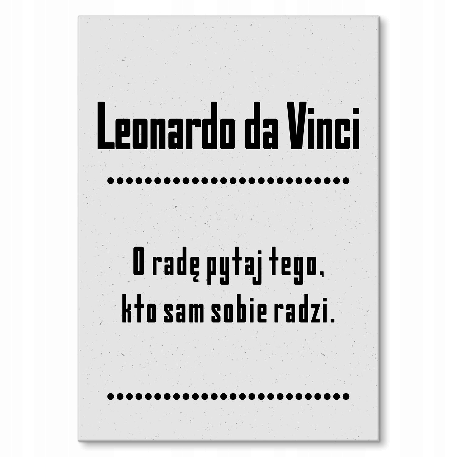 Kovový plakát Leonardo da Vinci Citát Šidítko Plech 30 x 42 cm Dárek