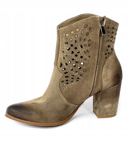 Botki Exquisite 1300 Taup Rozmiar 37